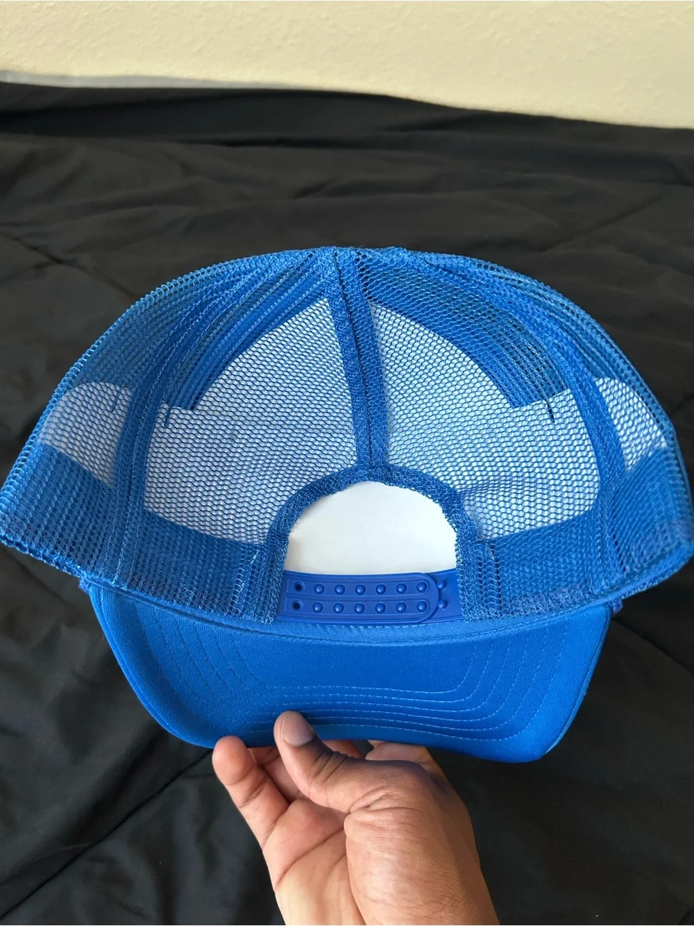 True Religion Blue and White Hat